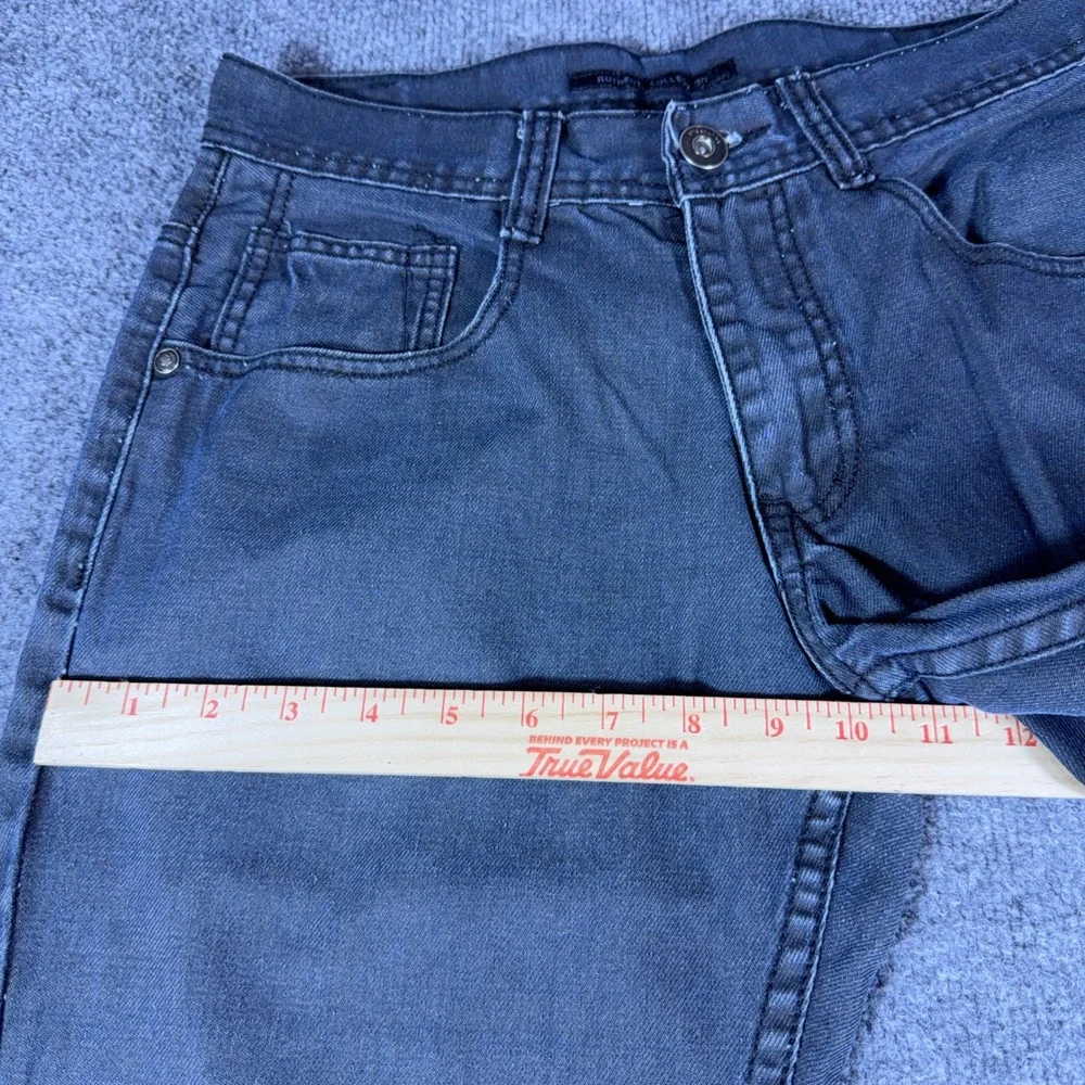 Y2K Southpole Authentic Collection Mens Black Faded Straight Leg Jeans W32 L32